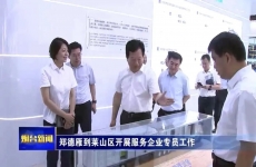 烟台市委副书记、市长郑德雁莅临烟台龙8开展服务企业专员工作